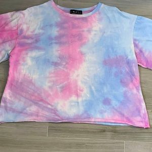 Tie Dye semi cropped tee!